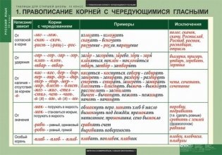 Комплект таблиц. Русский язык. Таблицы для старшей школы. 10 класс. 19 таблиц + методика фото книги