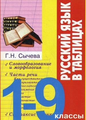 Русский язык в таблицах. 1-9 классы фото книги