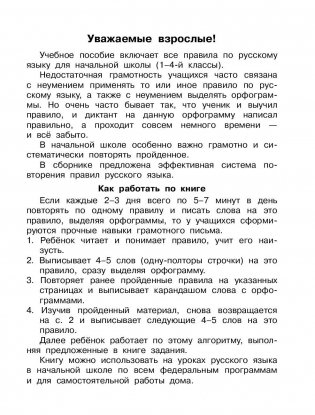 Быстро выучим правила русского языка. 1-4 классы фото книги 2