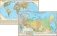 Двусторонняя карта "Мир и Российская Федерация", 160x100 см фото книги маленькое 2