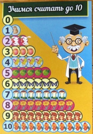 Учимся считать. Комплект из 4 карт для развития и обучения детей 5-8 лет. ФГОС фото книги 2