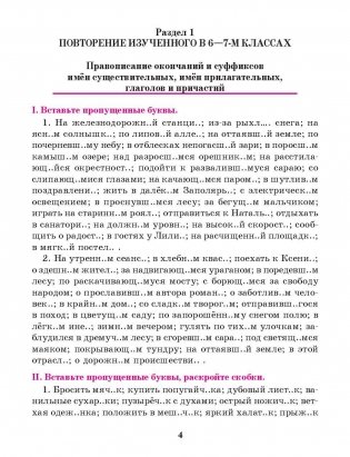 Русский язык. Тренажер по орфографии и пунктуации 8 класс фото книги 3