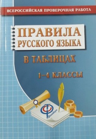 Правила русского языка в таблицах. 1-4 классы фото книги
