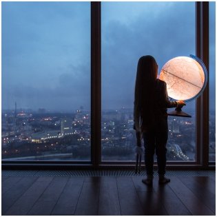 Глобус Земли физико-политический, с подсветкой, 25 см фото книги 2