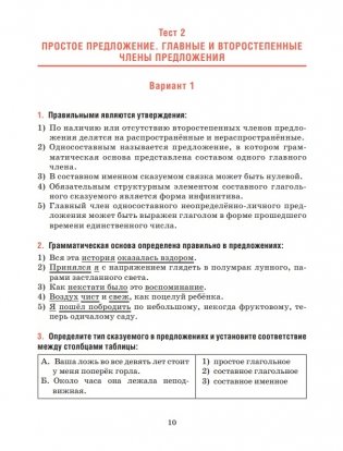 Русский язык. Тесты для тематического и итогового контроля. 11 класс фото книги 9