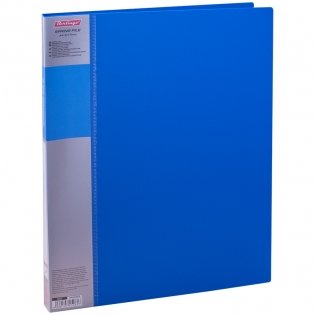 Папка с пружинным скоросшивателем "Standard", 17 мм, 700 мкм, синяя фото книги