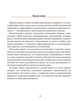 Русский язык. Тренажёр по орфографии и пунктуации. 5 класс (2-е издание) фото книги 11