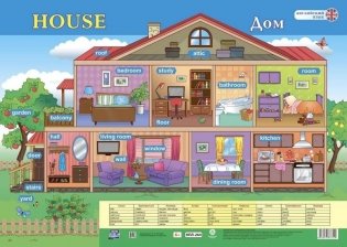 Учебный плакат "Английский язык. House. Дом", А2 фото книги 2