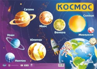 Плакат учебный "Космос", А2 фото книги
