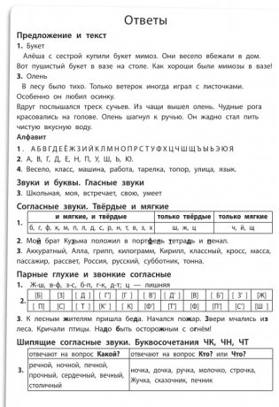 Русский язык. Закрепление материала. 1 класс фото книги 4