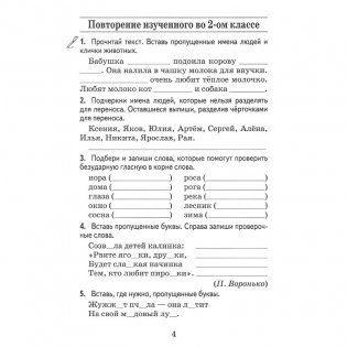 Русский язык. Тетрадь для закрепления знаний. 3 класс фото книги 3