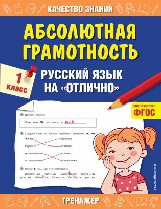 Абсолютная грамотность. Русский язык на «отлично». 1 класс фото книги
