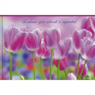 Блокнот "Нежные тюльпаны", 24 листа фото книги
