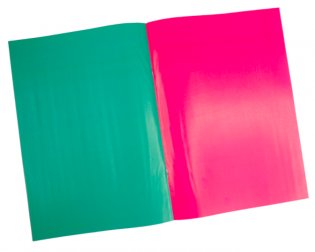 Набор цветной двухсторонней мелованной бумаги "Зайки в кружке", 8 листов, 8 цветов фото книги 4