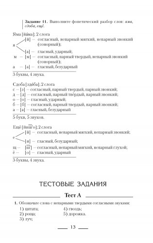 Русский язык. Пособие для подготовки к обязательному централизованному тестированию фото книги 12