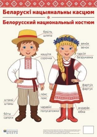 Плакат "Беларускі нацыянальны касцюм" фото книги
