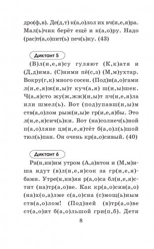 Подготовка к контрольным диктантам по русскому языку. 3 класс фото книги 16