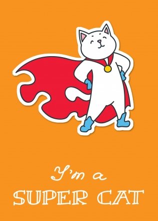 Тетрадь общая "I am a supercat!", А5, 48 листов, клетка-стандарт фото книги