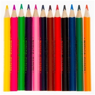 Цветные карандаши "Приключения Енота", 12 цветов фото книги 2