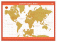 Скретч-карта мира А2 "Премиум", бело-оранжевая фото книги маленькое 3