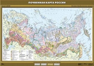 Почвенная карта России. Плакат фото книги
