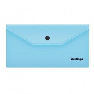 Папка-конверт на кнопке Berlingo "Instinct", C6, 180мкм, аквамарин фото книги