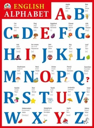 Набор плакатов "Английский алфавит. Цифры", А2, 2 штуки фото книги 3
