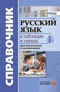Справочник для школьников и выпускников. Русский язык в таблицах и схемах фото книги