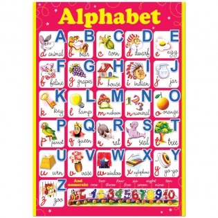 Комплект плакатов "Alphabet", 490x690 мм (10 штук в комплекте) (количество товаров в комплекте: 10) фото книги