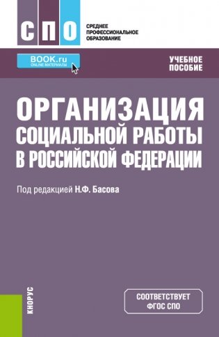 Организация социальной работы в Российской Федерации фото книги