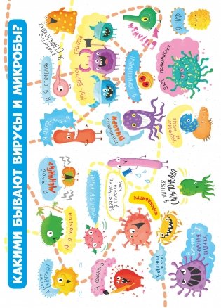 Вирусы и микробы. 10 познавательных плакатов фото книги 2