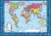 Планшетная карта Мира политическая/физическая, двусторонняя, А3 фото книги маленькое 2