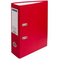 Папка-регистратор "OfficeSpace", А4+, 70 мм, бумвинил, красная фото книги