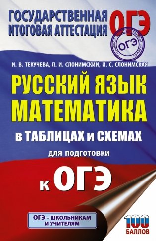ОГЭ. Русский язык. Математика в таблицах и схемах для подготовки к ОГЭ фото книги