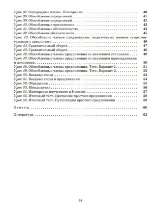 Русский язык. Тетрадь для повторения и закрепления. 8 класс фото книги 3