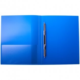 Папка с пружинным скоросшивателем "Standard", 17 мм, 700 мкм, синяя фото книги 2