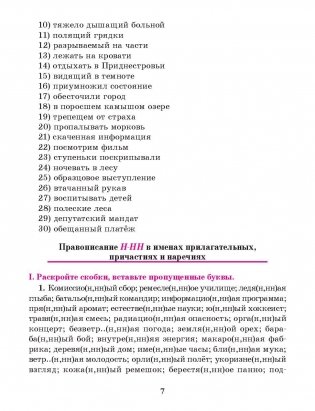 Русский язык. Тренажер по орфографии и пунктуации 8 класс фото книги 6