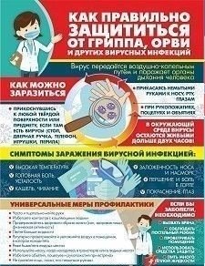 Информационный плакат "Как правильно защититься от гриппа, орви и других вирусных инфекций" фото книги