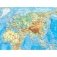 Настольная физическая карта мира, 1:55 млн фото книги маленькое 3