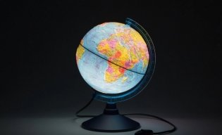 Глобус Земли политический рельефный (d=210 мм, с подсветкой) фото книги 3