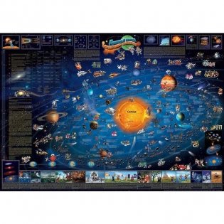 Настенная карта для детей "Солнечная система" фото книги