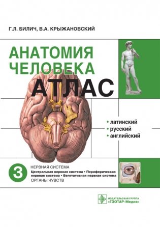 Анатомия человека: атлас. Учебное пособие. В 3-х томах. Том 3: Нервная система фото книги