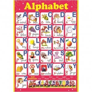 Плакат "Alphabet", 49х69 см фото книги