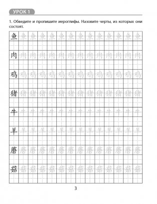 Китайский язык. 6 класс. Обучение иероглифике фото книги 2