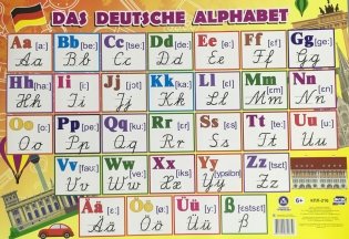 Плакат "Немецкий алфавит" фото книги