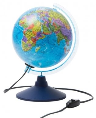Глобус Земли, политический, с подсветкой, 210 мм фото книги