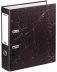 Папка-регистратор "OfficeSpace", А4+, 70 мм, мрамор, черная фото книги маленькое 2