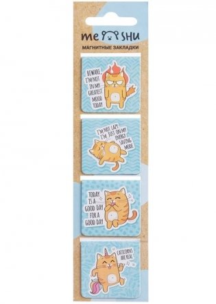 Закладки магнитные "Cat mood" фото книги